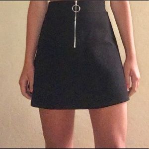 black skirt